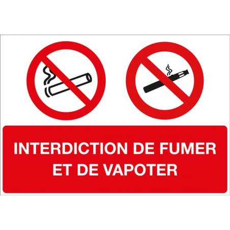 Interdiction de fumer et de vapoter
