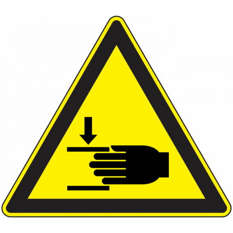Danger ecrasement des mains