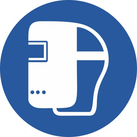 Masque de soudage obligatoire