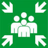 Point de rassemblement après évacuation