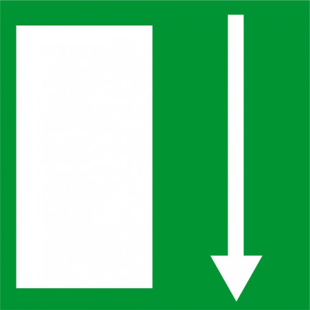 Issue de secours en bas