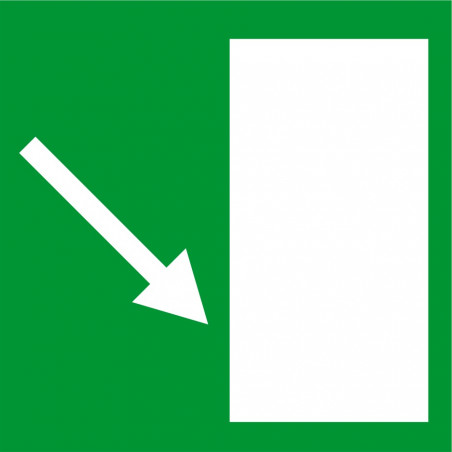 Issue de secours en bas à droite