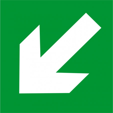 Flèche 45° bas gauche