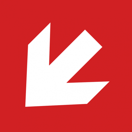 Flèche directionelle 45°