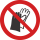 Port de gants interdit