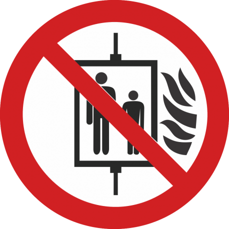 Interdiction d’utiliser l’ascenseur en cas d’incendie