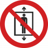 Ne pas utiliser cet ascenseur pour des personnes