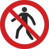 Interdit aux piétons
