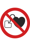 Interdit aux personnes porteuses d’un stimulateur cardiaque