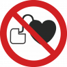 Interdit aux personnes porteuses d’un stimulateur cardiaque