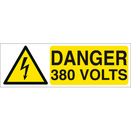 Danger 380 volts