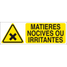 Matières nocives ou irritantes