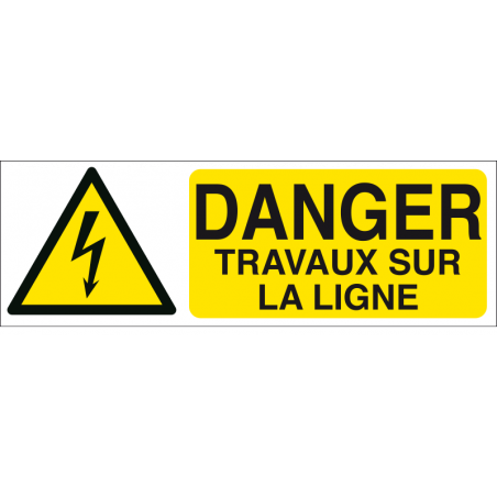 Danger travaux sur la ligne