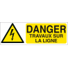 Danger travaux sur la ligne