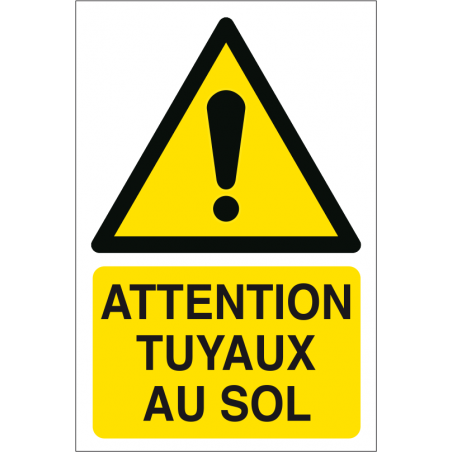 Attention tuyaux au sol