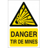 Danger tir de mines