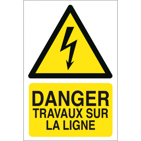 Danger travaux sur la ligne