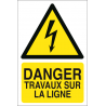 Danger travaux sur la ligne