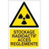 Stockage radioactif accès règlementé