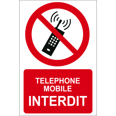 Téléphone mobile interdit