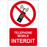 Téléphone mobile interdit