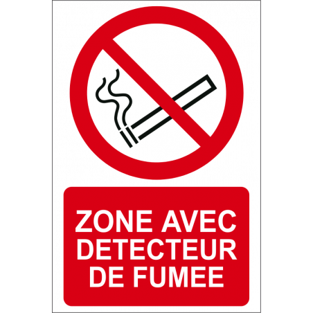 Zone avec détecteur de fumée