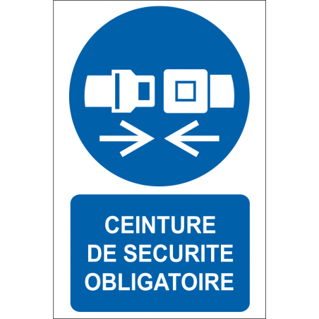 Ceinture de sécurité obligatoire