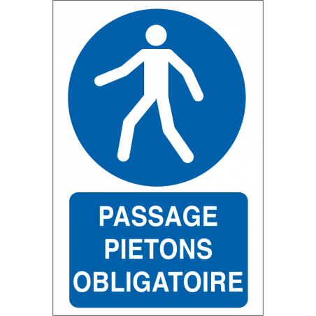 Passage piétons obligatoire