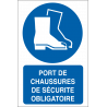 Port de chaussures de sécurité obligatoire