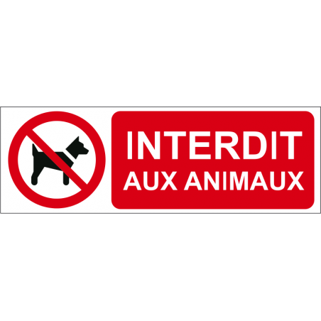 Interdit aux animaux