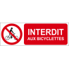 Interdit aux bicyclettes