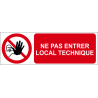 Ne pas entrer local technique