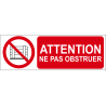 Attention ne pas obstruer