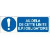 Au-delà de cette limite E.P.I obligatoire