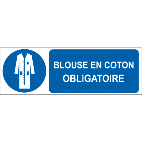 Blouse en coton obligatoire