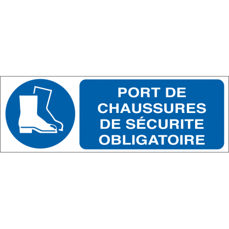 Port de chaussures de sécurité obligatoire