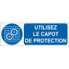 Utilisez le capot de protection