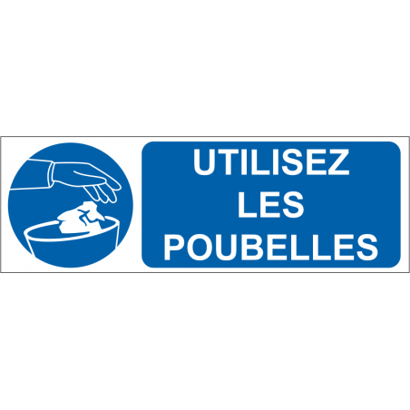 Utilisez les poubelles