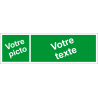 Personnaliser pictogramme Evacuation/Secours avec texte