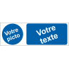 Personnaliser pictogramme Obligation avec texte