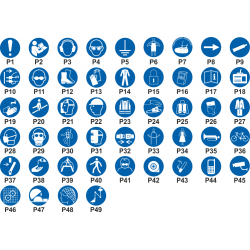 Personnaliser pictogramme Obligation avec texte