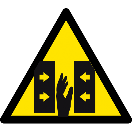 Danger Ecrasement des mains