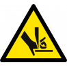 Attention aux mains Risque de sectionnement