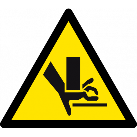 Attention aux mains Risque d'écrasement