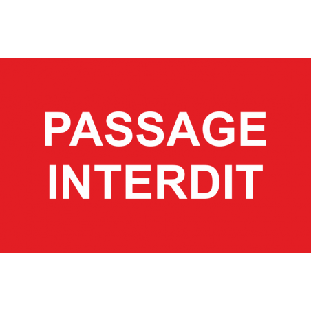 Passage interdit