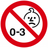 Interdit aux enfants de moins de 3ans