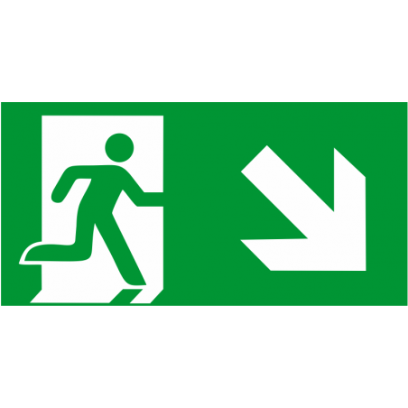 Sortie de secours bas droite