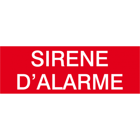 Sirène d'alarme