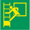 Fenêtre de secours avec échelle de secours