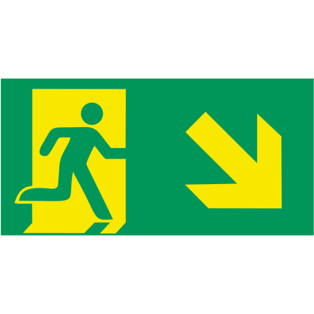 Sortie de secours bas droite